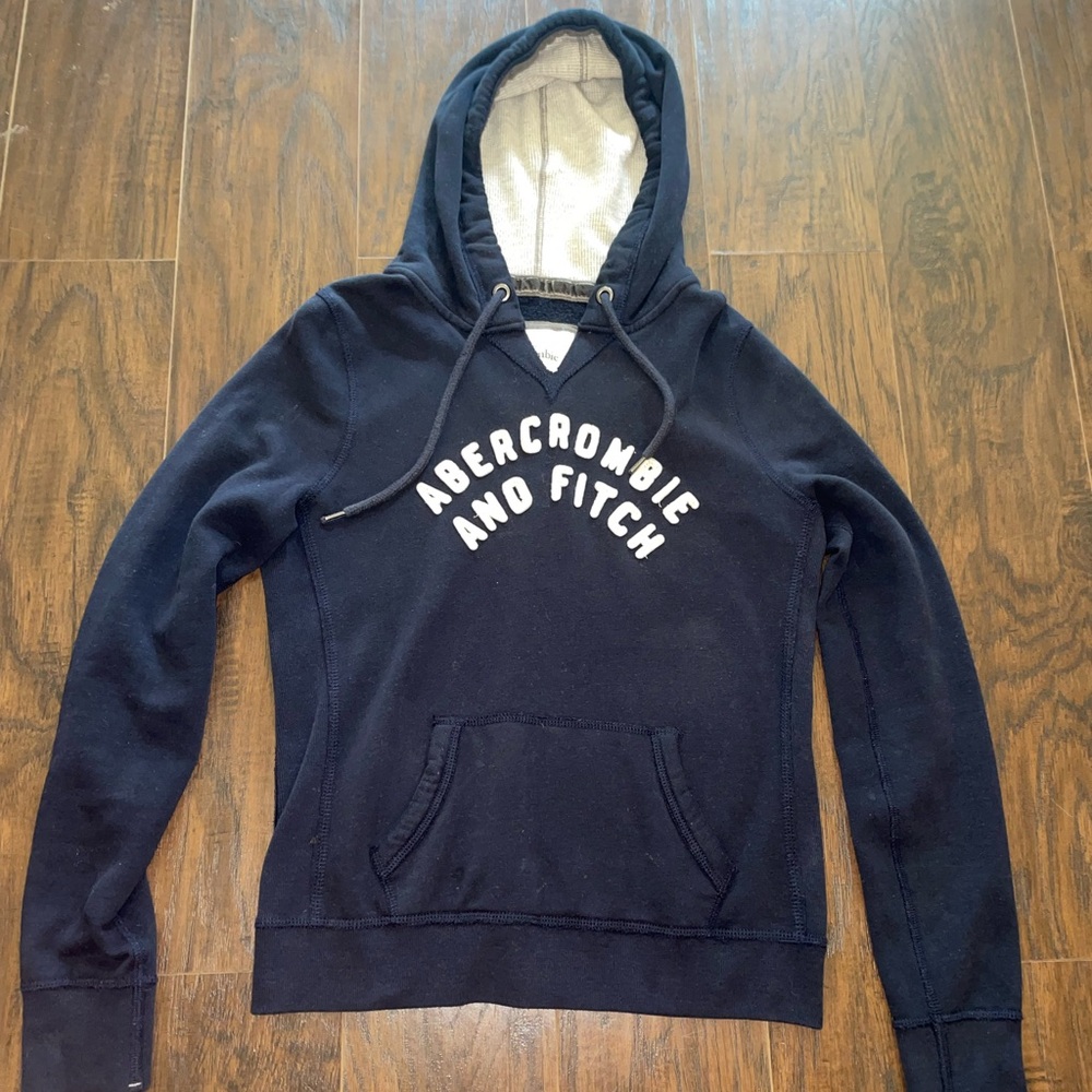 Navy Blue Abercrombie & Fitch Hoodie